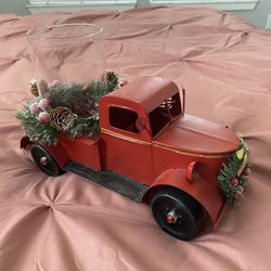 Christmas Truck Candle Holder 