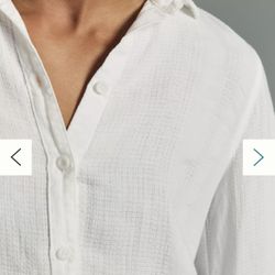 White Anthropologie Buttondown Shirt