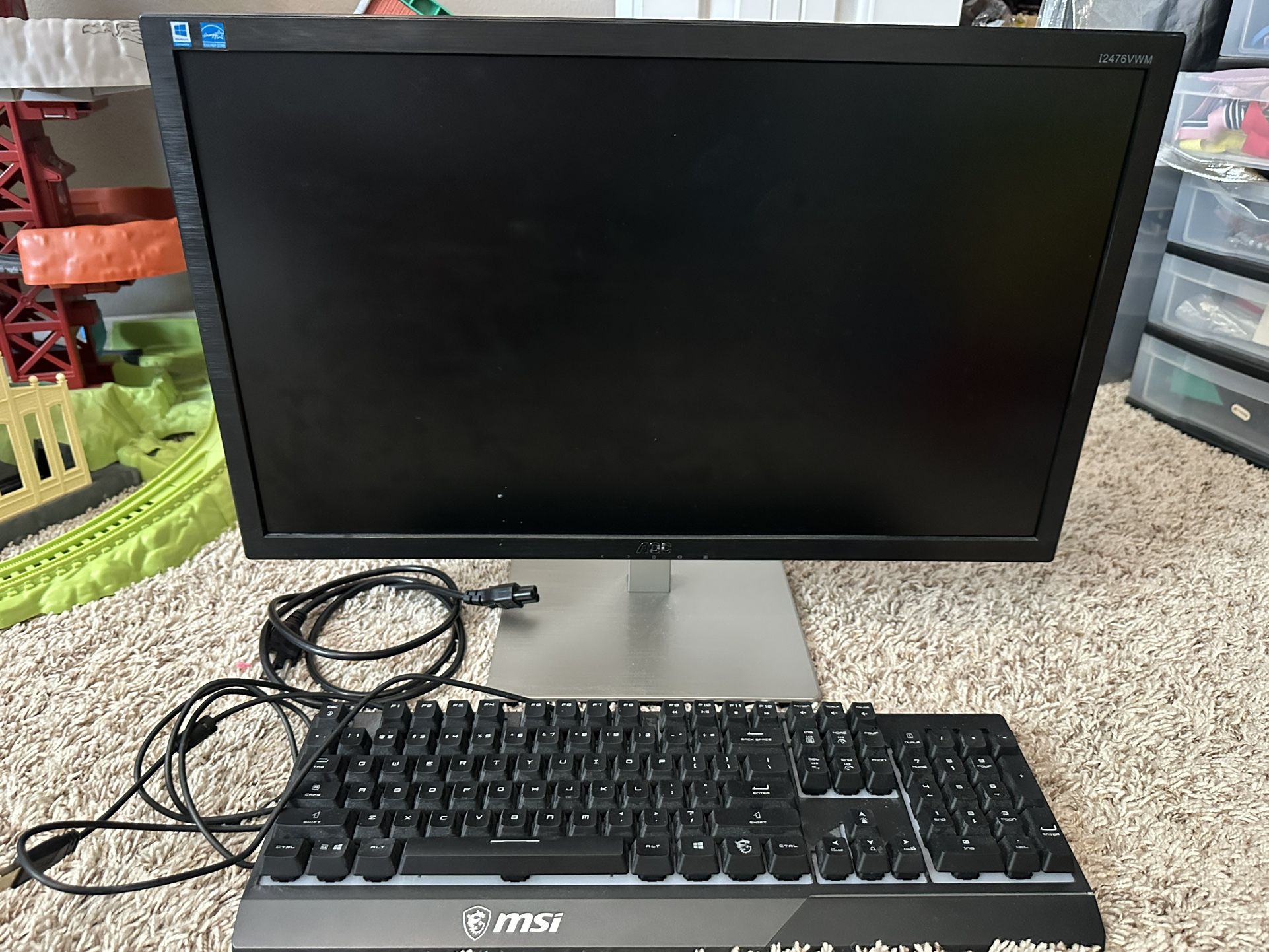 Monitor And MSI Keyboard