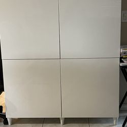 Modern Chic Book Shelves w/ Legs (4 pc set)