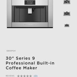 30" Series 9 Professional Built-in Coffee Maker