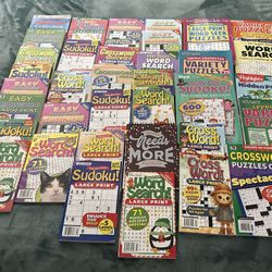 *Sale* -Large lot of crossword & word search books- Brand New- Low Price. Only $20 for the lot