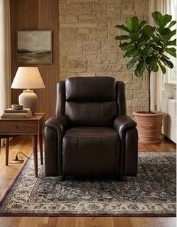 Power Leather Recliner Chair