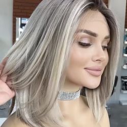 Beautiful wig with 100% human hair. 