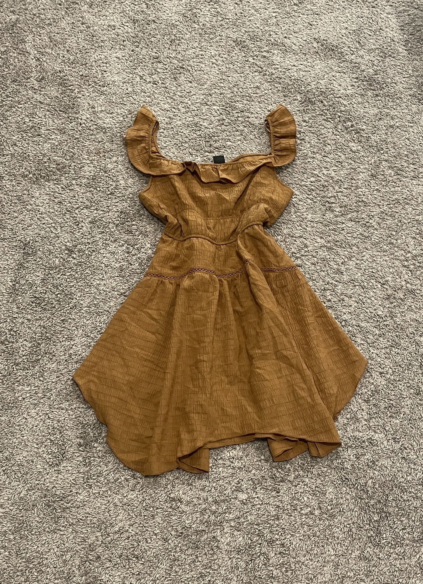 NWT Wild Fable Mustard Dress Size S