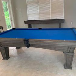 Modern Slate Grey Pool Table 