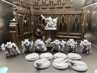 Set of 7 Warhammer 40k proxies