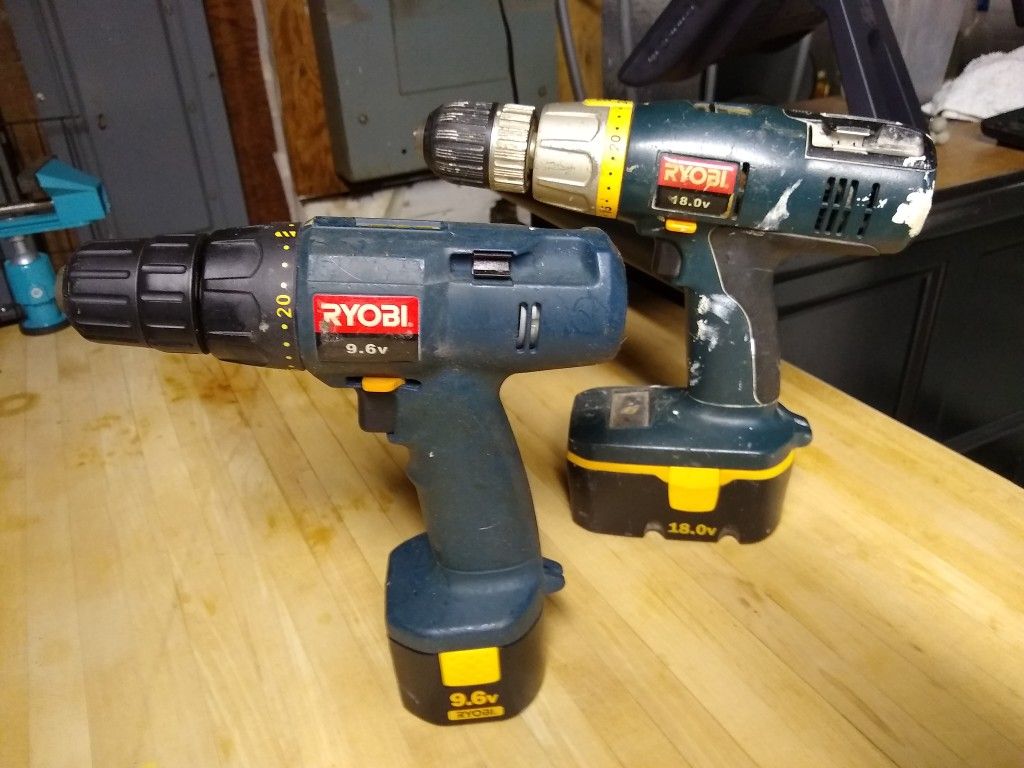 Ryobi drills without charging base