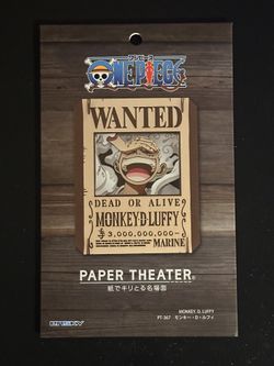 One Piece Paper Theater Monkey D. Luffy Japan Exclusive W80xH100xD42mm