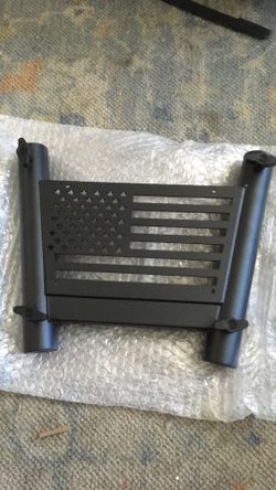 Two flag hitch holder