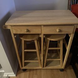 Table & Two Stools