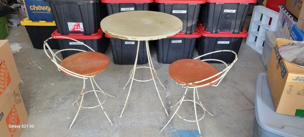 Mid Century Modern Patio Set Vintage