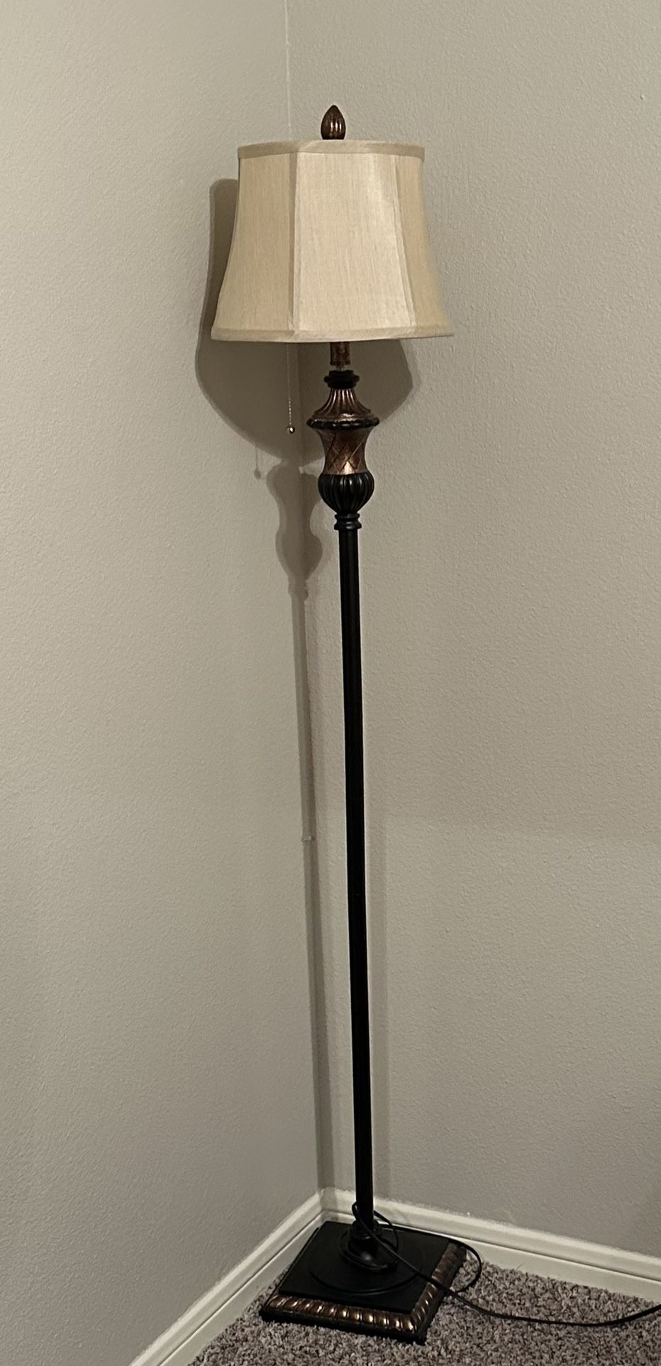 Tall antique lamp