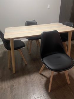 IKEA dining table + 4 chairs