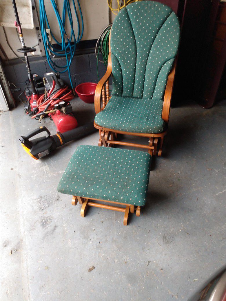 Slide Rocking Chair And Ottoman Both Slide