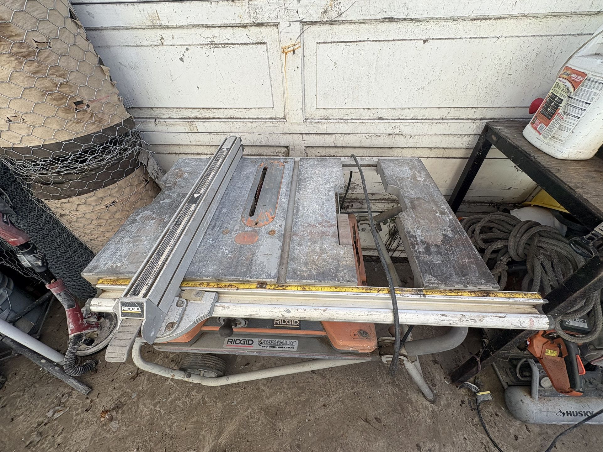 RIDGID 15 Amp 10 in. Portable Corded Pro Jobsite Table Saw with Stand