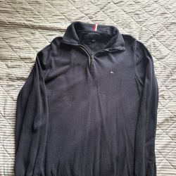 Navy Tommy Hilfiger Quarter Zip