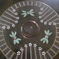 Pink Depression Glass Plater 101/2 Inches