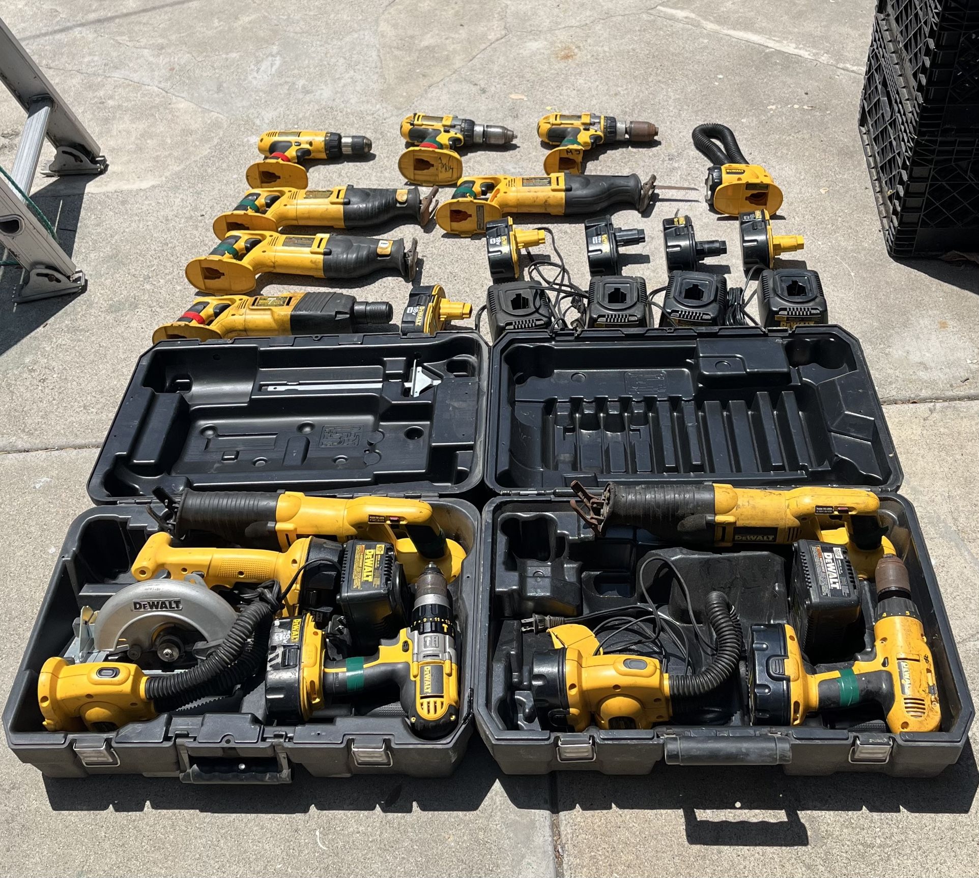 Lot Of Older Dewalt Tools