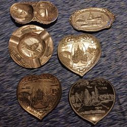 Vintage Trays And Ashtray