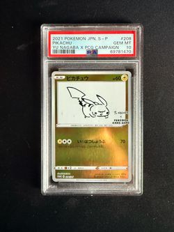 PSA 10 Yu Nagaba Pikachu Promo #208/S-P Pokemon Card