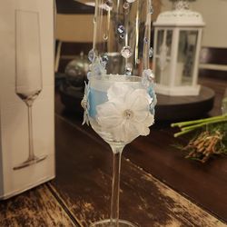 Decorated Champaign Glasses