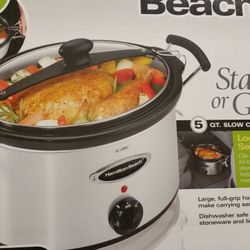 Hamilton beach slow cooker, never used, still in the box