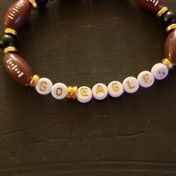 7in Wooden Beaded Bracelet .Handmade