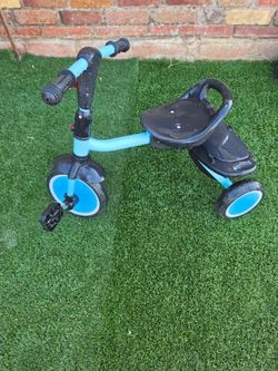 Blue bike for toddlers for ages 2 to 5 years old
