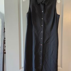 Black Button Up Dress