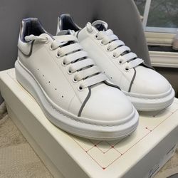 Alexander McQueen White Low Top Oversized Sneakers