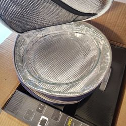 Chalet Kitchen Glass Pue Dish W/ Carry Bag