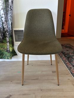 Dining Chairs Dark Green Set of 4