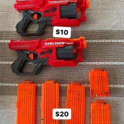 Nerf Guns And Clips
