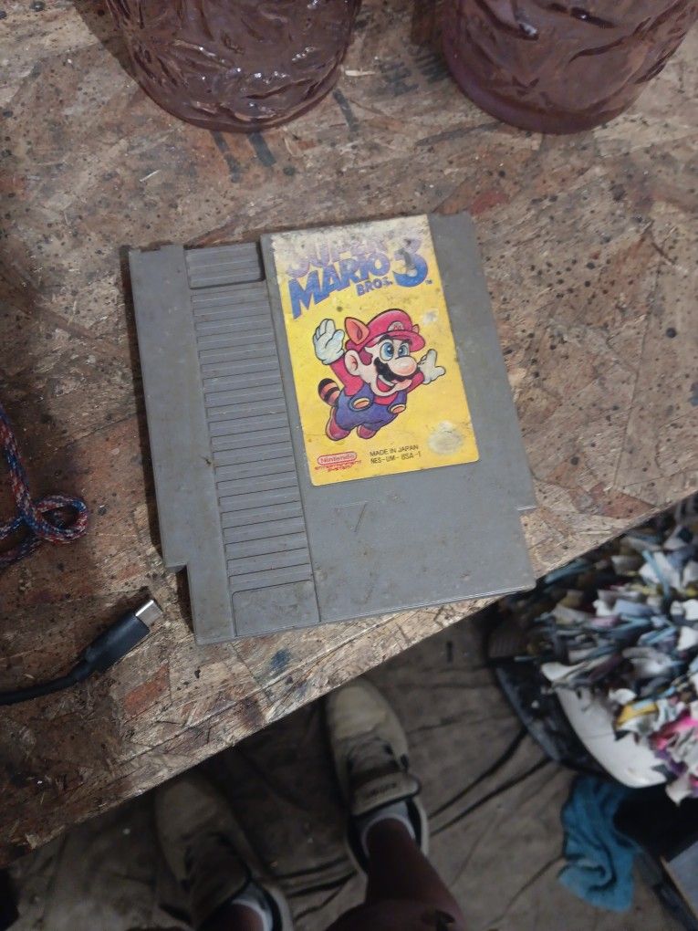 Snes Super Mario Bros 3 Game Cartridge