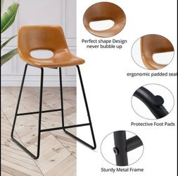 Lue Bona Roxana Series Barstool 30" Set Of 2 -Color whiskey brown Brand new in box - Assembly is required  cash only  Pickup only (Anaheim)