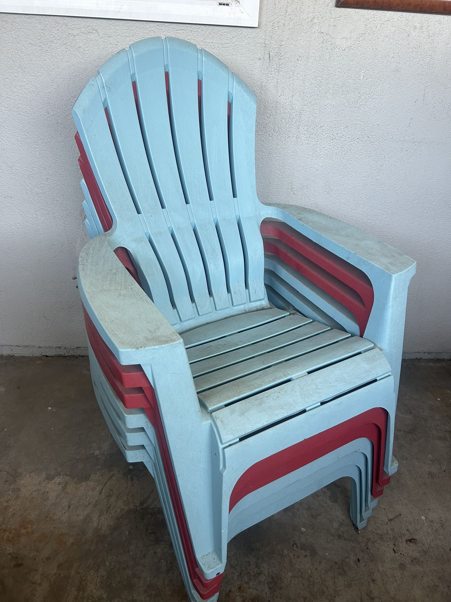 2 Colored Patio Chairs