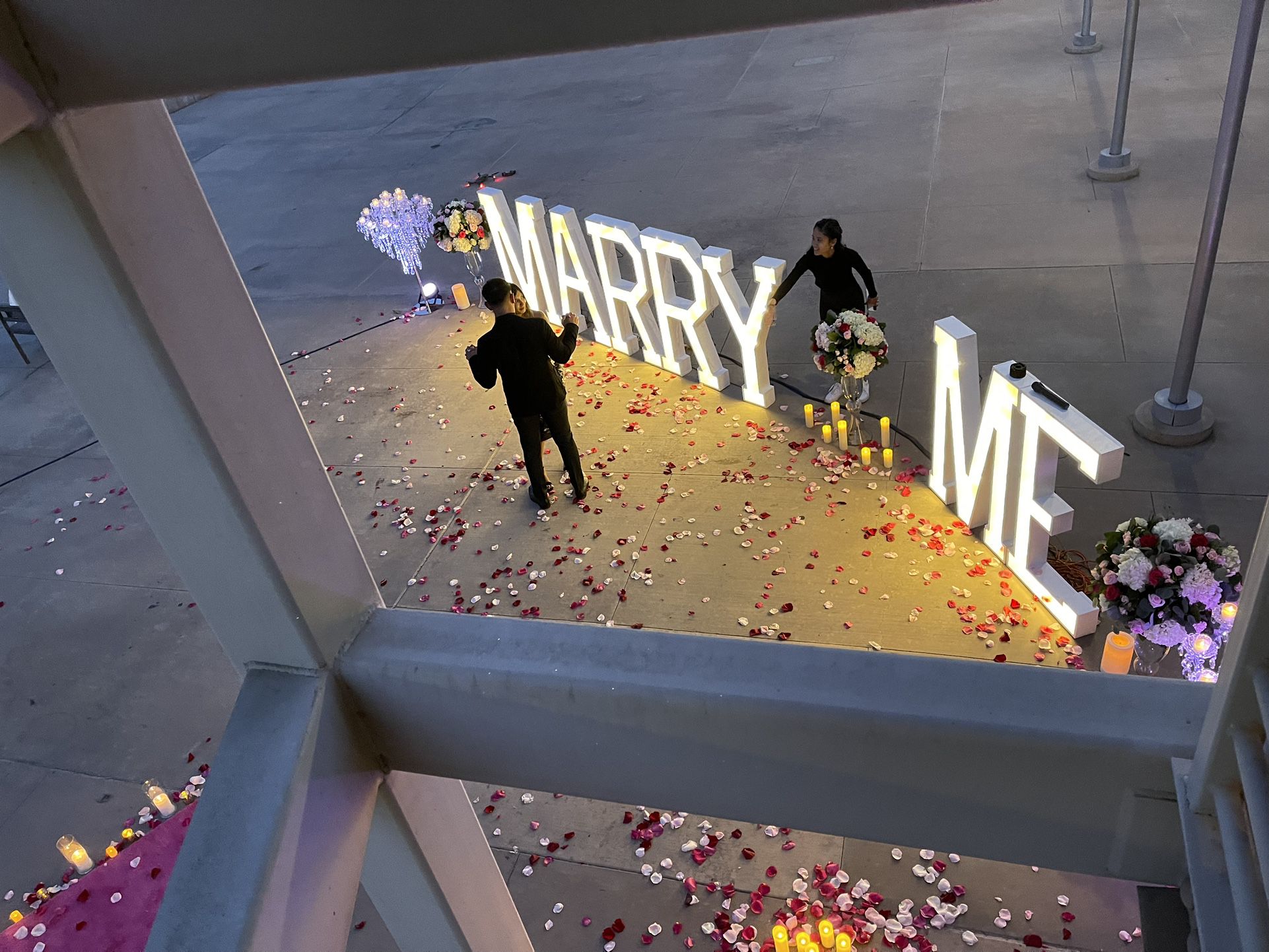 Marry Me Marquee Letters 
