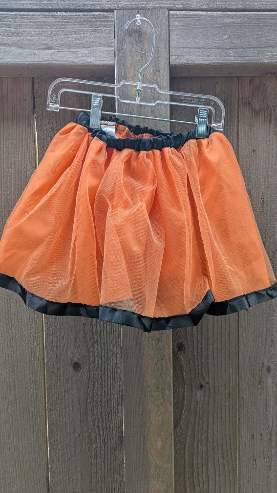 Halloween Pumpkin Skirt Costume Size 4-6