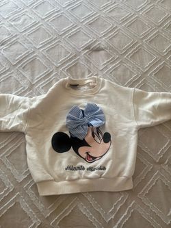 Zara crewneck girls minnie mouse