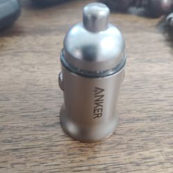 Dual USB port alloy.