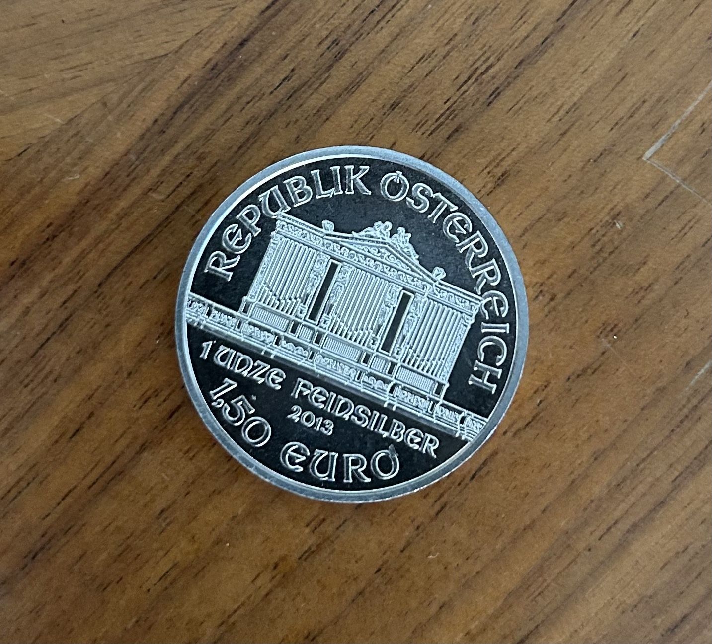 Silver Coins- Wiener Philharmoniker .999 Pure silver 2013