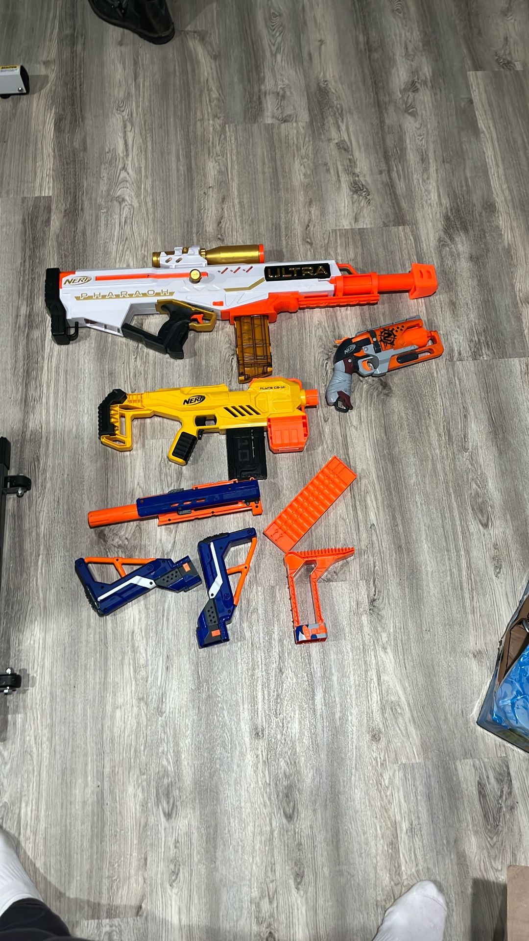 Nerf Guns + Attachments + Bullets