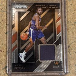 2018-19 Panini Prizm Sensational Swatches Mikal Bridges Rookie patch