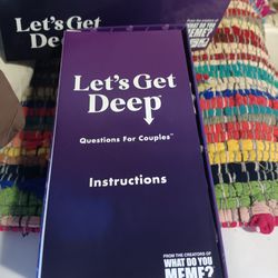 Let's Get Deep Couple Card Game
