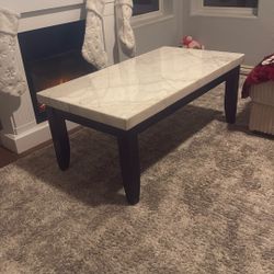 Elm Espresso & Marble Coffee Table