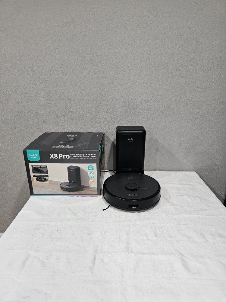eufy x8 pro robot vacuum with auto empty