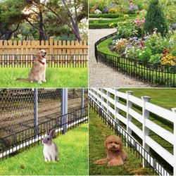brand new Adavin Black Small Animal Barrier Fence,28Pack 12in(L) X10in(H) Underground Decorative 