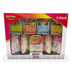 Pokemon Scarlet And Violet Costco 151 5 Pack Tin Bundle Lot of 20
