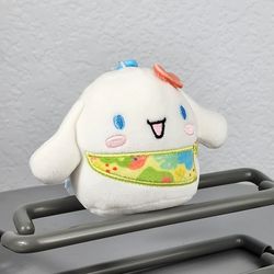 3.5" Squishmallow Sanrio Hawaiian Cinnamoroll Keychain Charm Plush